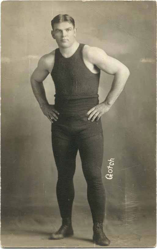 Portrait photograph of American wrestler Frank Gotch