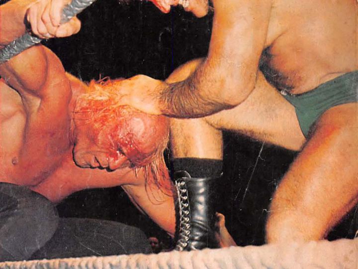 Billy Graham and Bruno Sammartino facing off in the ring in 1979