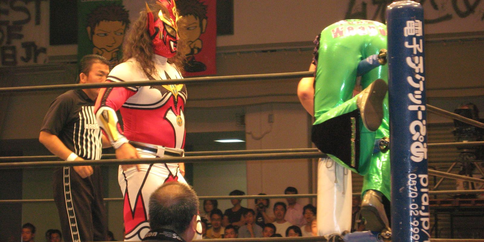 Jushin Thunder Liger in his full horned mask and bodysuit