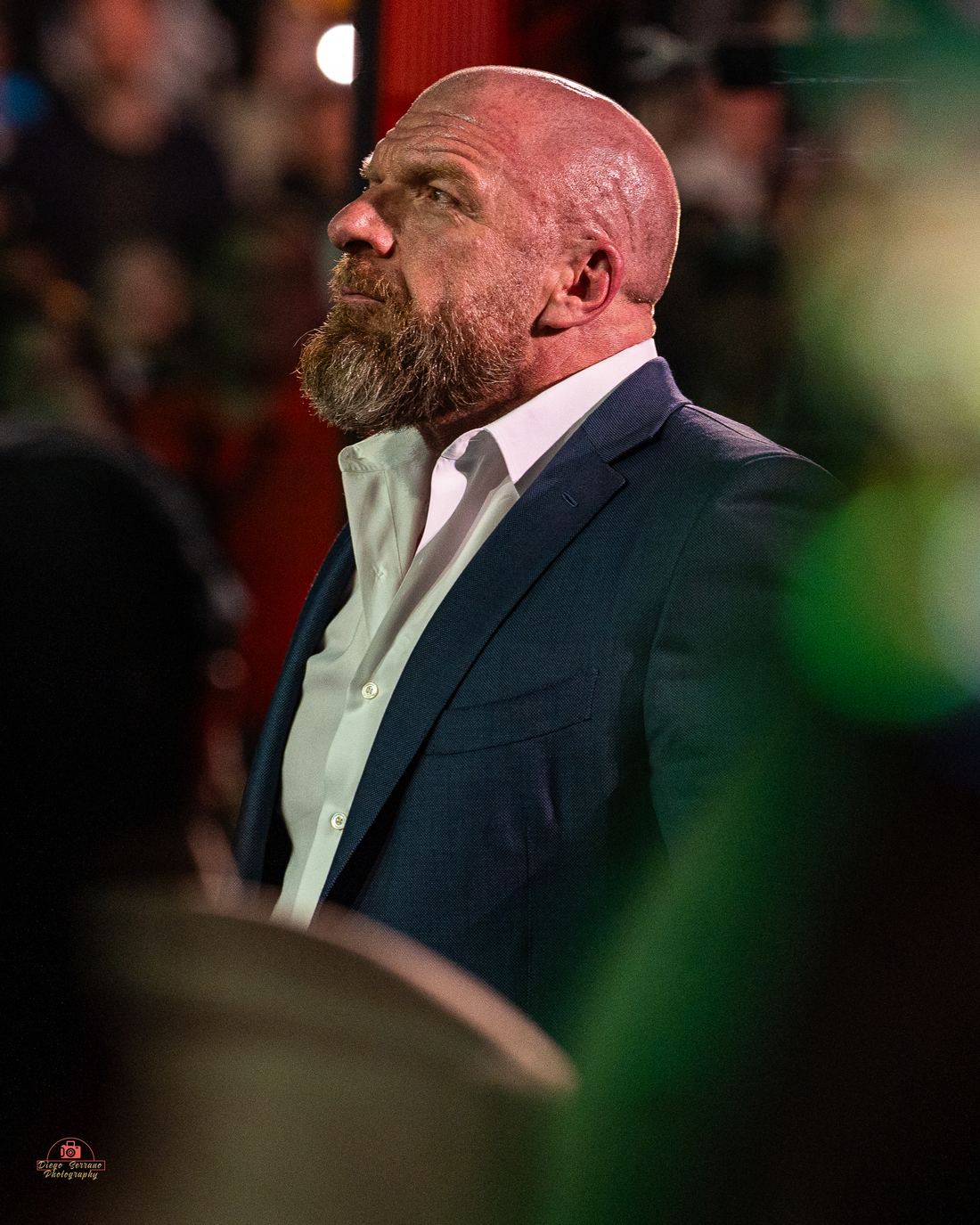 Triple H, WWE's chief content officer, in the ring on Raw in April 2024
